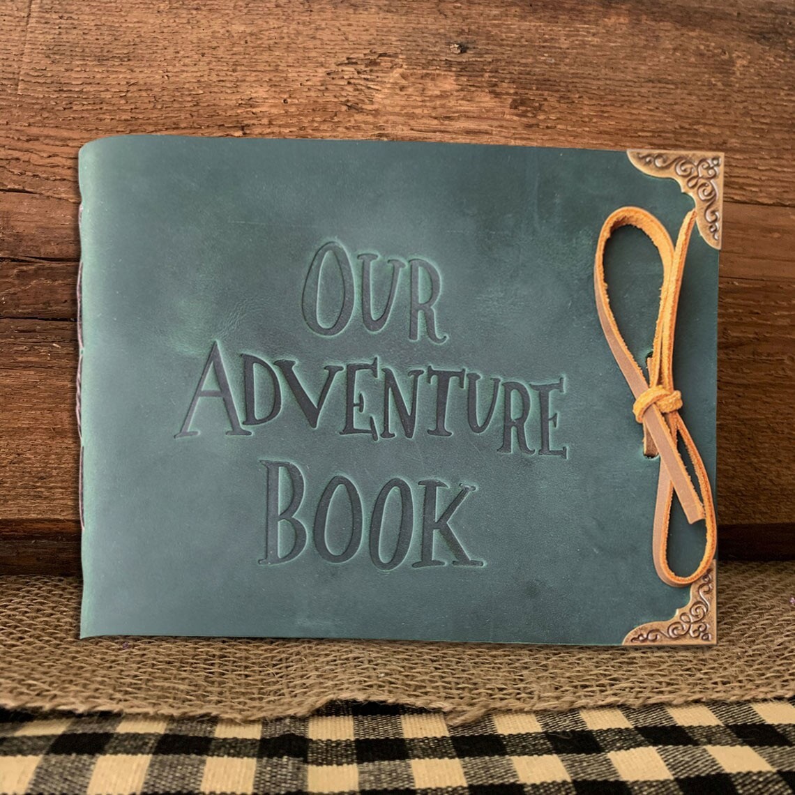 Our Adventure Book Personalized Genuine Leather Photo Album For Christmas Valentine's Day Anniversary Gift Ideas