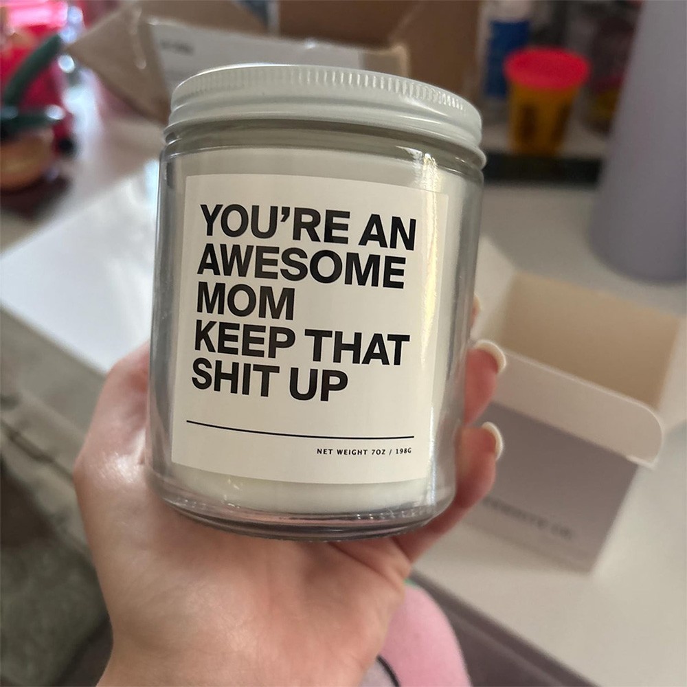 Custom Funny Mom Candle Perfect Gift for Mom Grandma Mother's Day Gift Ideas
