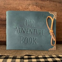 Our Adventure Book Personalized Genuine Leather Photo Album For Christmas Valentine's Day Anniversary Gift Ideas