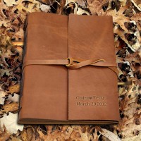 Our Adventure Book Personalized Leather Photo Album For Christmas Valentine's Day Anniversary Gift Ideas