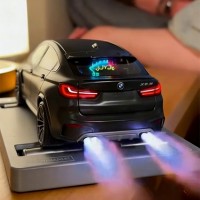 Time Display Sports Car Alarm Clock with Engine Light Glow Unique Valentine's Gift for Car Lovers Bedroom Decor