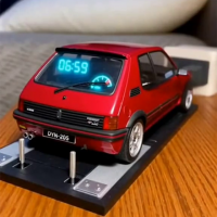 Time Display Sports Car Alarm Clock with Engine Light Glow Unique Valentine's Gift for Car Lovers Bedroom Decor