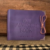 Our Adventure Book Personalized Genuine Leather Photo Album For Christmas Valentine's Day Anniversary Gift Ideas