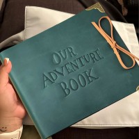 Our Adventure Book Personalized Leather Travel Photo Album For Christmas Valentine's Day Anniversary Gift Ideas