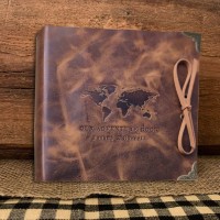 Our Adventure Book Personalized Leather Travel Photo Album For Christmas Valentine's Day Anniversary Gift Ideas