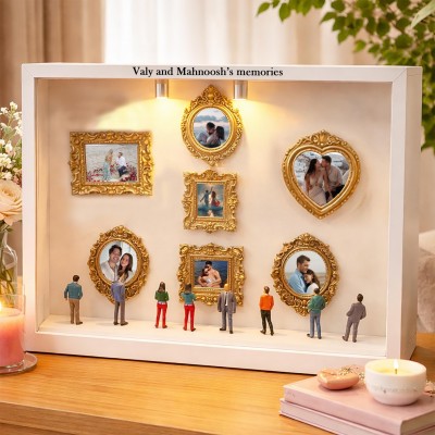 Personalized Photo Mini Museum Box Romantic LED Memory Display Cute Miniature Museum Gift for Couples Valentine’s Day Anniversary Gift