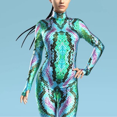 Dragon Snake Costume Performance Festival Bodysuit for Women Perfect Halloween Gift Ideas 
