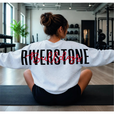 Custom School Team Spirit Mascot Sweatshirt for Game Day Gift