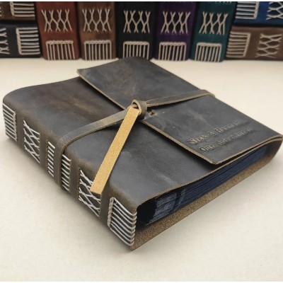 Personalized Genuine Leather Photo Album For Valentine's Day Anniversary Wedding Gift Ideas