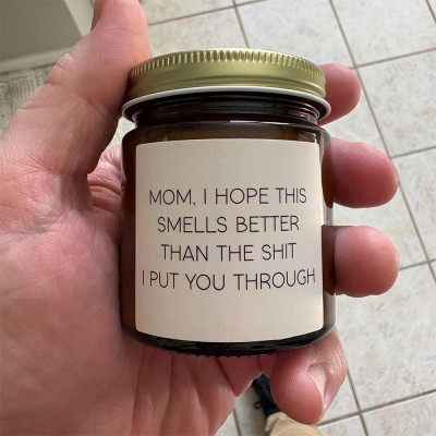 Custom Funny Mom Candle Perfect Gift for Mom Grandma Mother's Day Gift Ideas