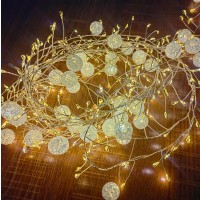 Crystal Ball String Lights LED Fairy Lights for Holiday Home Decor and Winter Nights Christmas Gift Idea