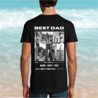 Custom BEST DAD EVER Sweatshirt T-Shirt Hoodie with Photos Unique Gifts for Dad Papa Father's Day Gift