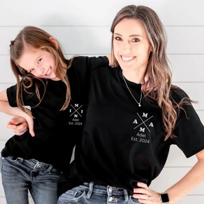 Custom Mama Hoodie Sweatshirt With Kids Names on Sleeve Unique Keepsake For Mom Mother's Day Gift Ideas